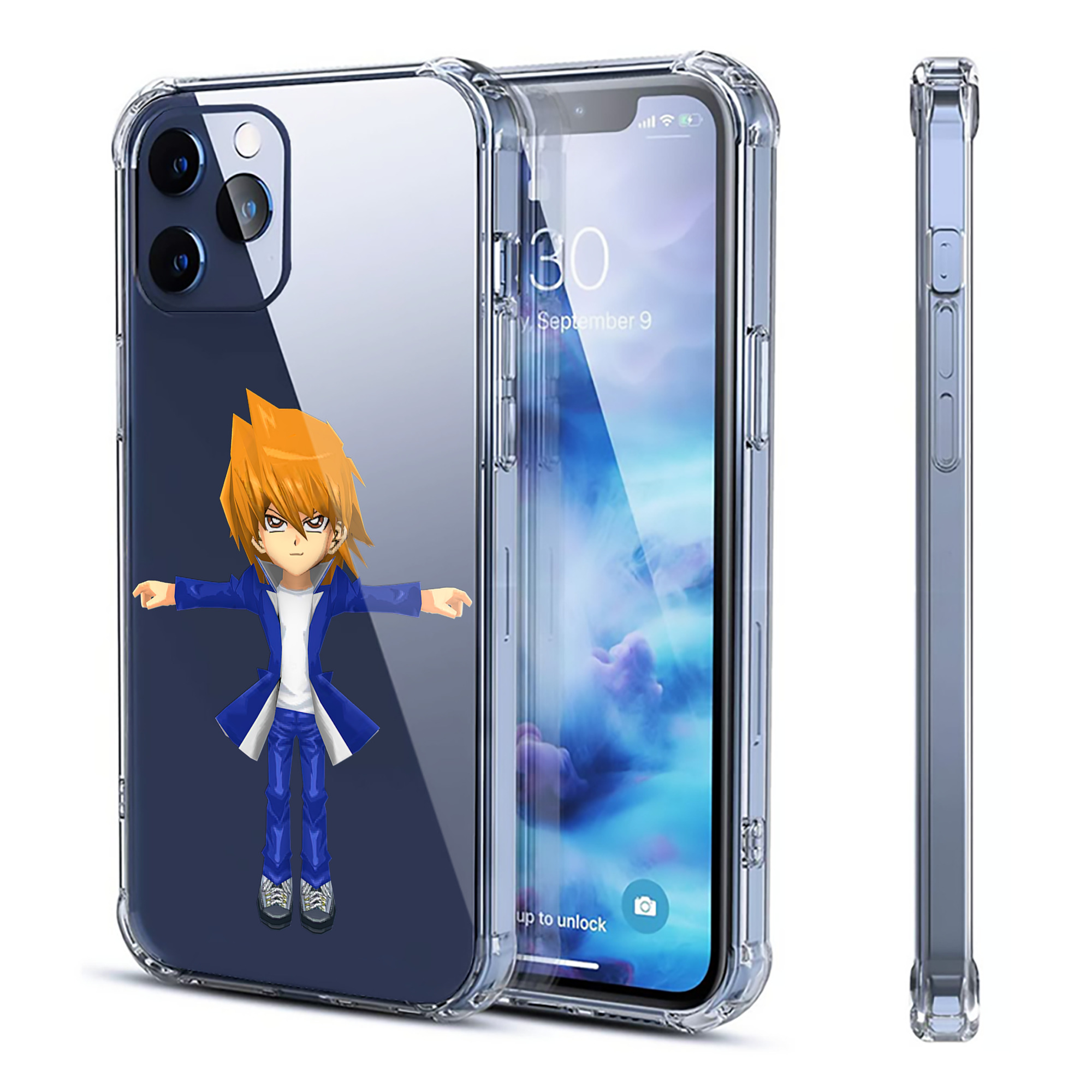 （画像用） 遊☆戯☆王 Yu-Gi-Oh! 【iPhone 12シリーズ対応】透明スマホケース（クリアソフトケース）